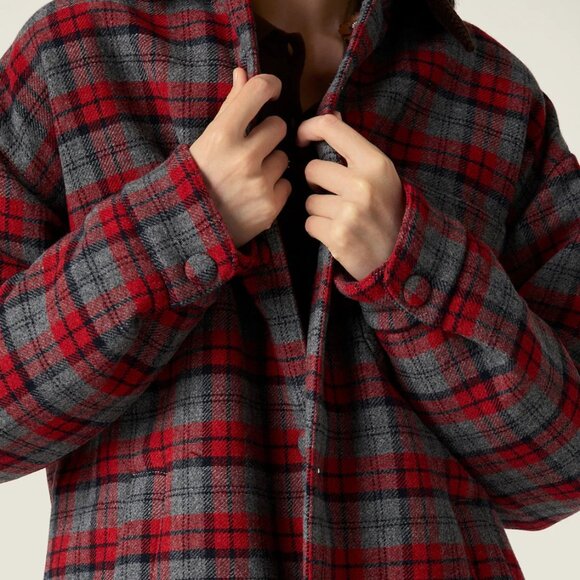 Miu Miu Grey Padded Check Jacket - Picture 3 of 12